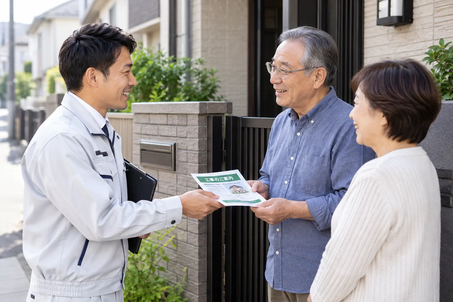 塗装工事前の近隣様へのご挨拶